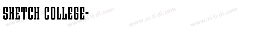 Sketch College字体转换